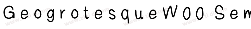 GeogrotesqueW00 Semi字体转换